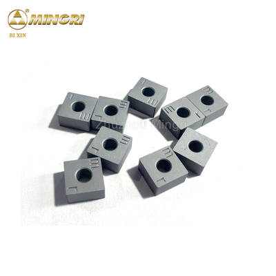 12.7x12.7x6.5 Carburo de tungsteno inserta HRA 85-90.5 Enserto en la sierra de cadena para máquinas de corte de piedra