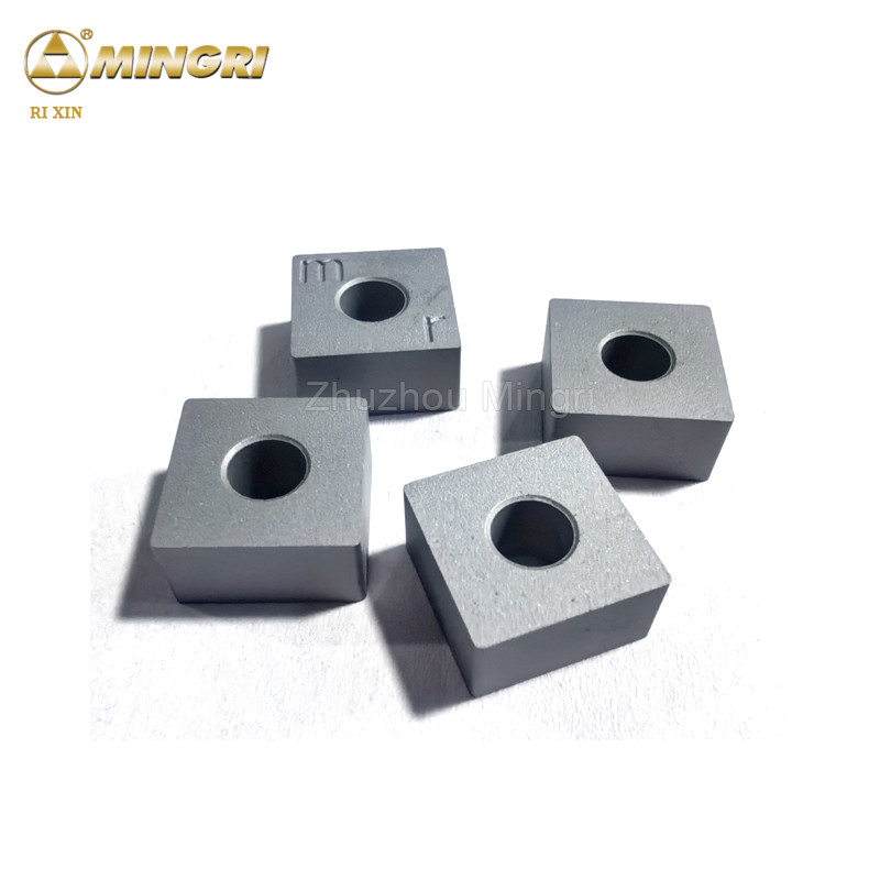 12.7x12.7x6.5 Carburo de tungsteno inserta HRA 85-90.5 Enserto en la sierra de cadena para máquinas de corte de piedra
