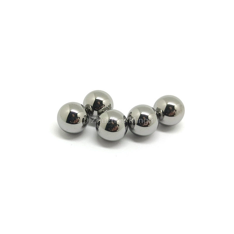 Esfera de carburo de tungsteno de precisión Ø5-Ø35 Plata G10 Grado de tolerancia para las necesidades de maquinaria industrial